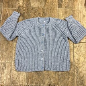 Amazon Chunky Knit Cardigan Sweater Small